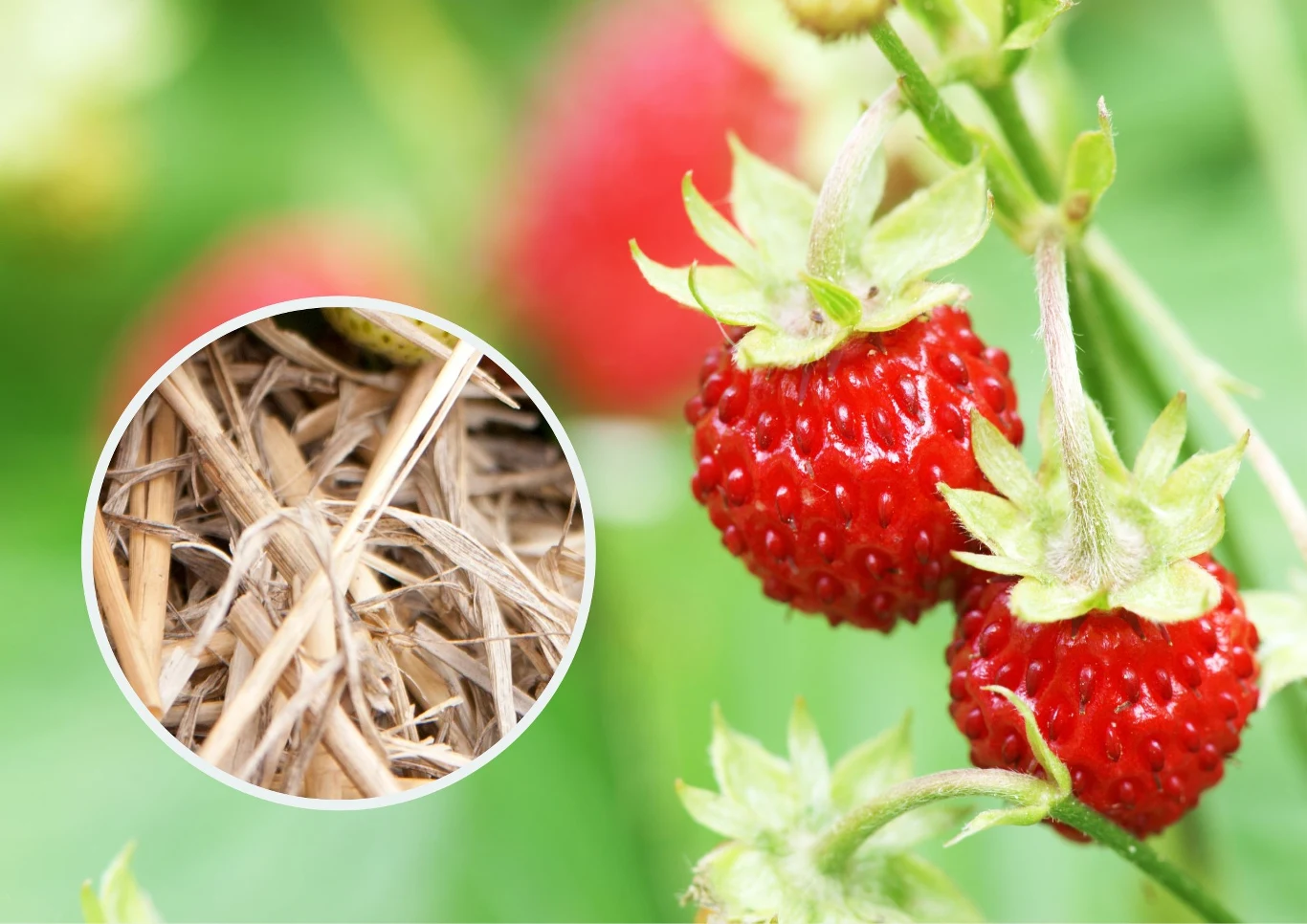 Ziemię uprawianej w ogrodzie poziomki można wyściółkować.