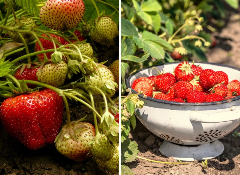 Truskawki o zwisającym pokroju zaleca się uprawiać w podwieszanych donicach