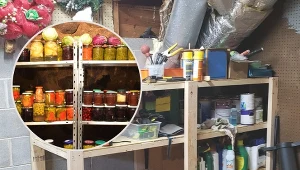 W suchej i bezpiecznej piwnicy możemy trzymać słoiki z przetworami.