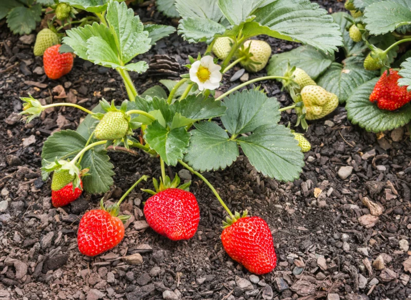 Niektóre odmiany truskawek owocują już po 2 miesiącach od posadzenia