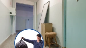 Sąsiedzi często wystawiają śmieci przed drzwi, żeby nie śmierdziały w domu/