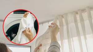 Wyjaśniamy, co zrobić, by firanki po praniu nie wymagały prasowania.
