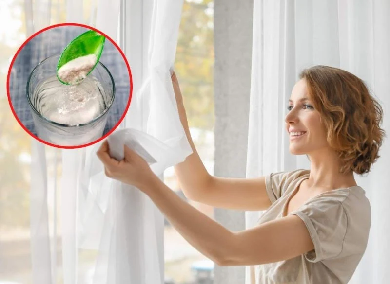 Namaczanie firanek pozwoli przywrócić im biel