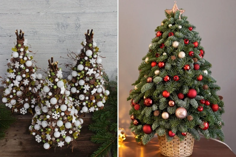 Choinka na pniu zajmuje o wiele mniej miejsca niż klasyczne drzewko