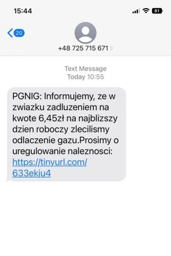 Fałszywe SMS-y są bardzo podobne do oryginału - łatwo się pomylić