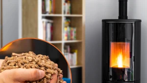 Piec na pellet to rozwiązanie, które cechuje się też dużą estetycznością.