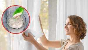 Namaczanie firanek pozwoli przywrócić im biel.