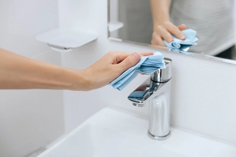 Bardzo dobrym sposobem na pozbycie się osadu z kranu jest ocet