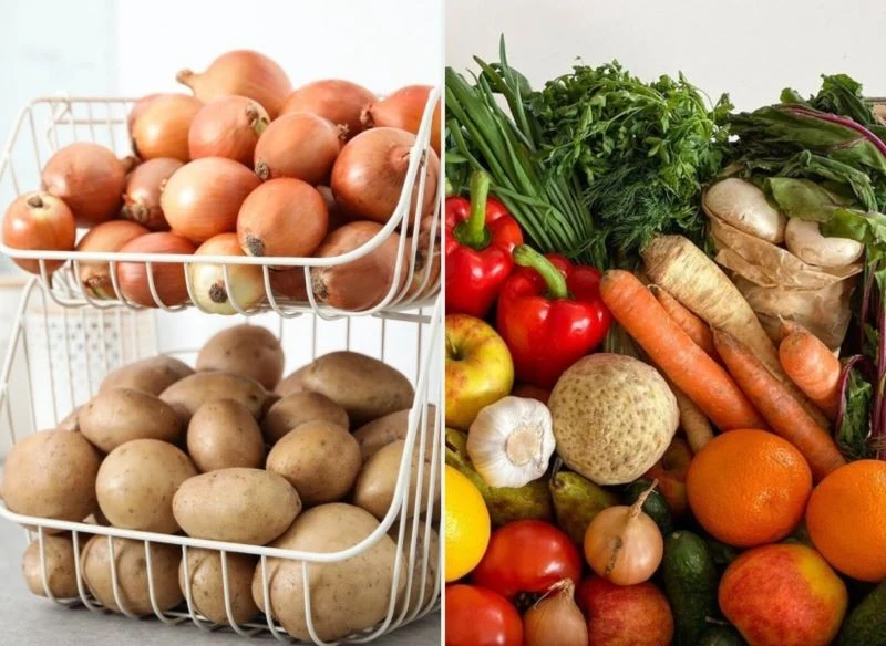 Owoce i warzywa można przechowywac na różne sposoby