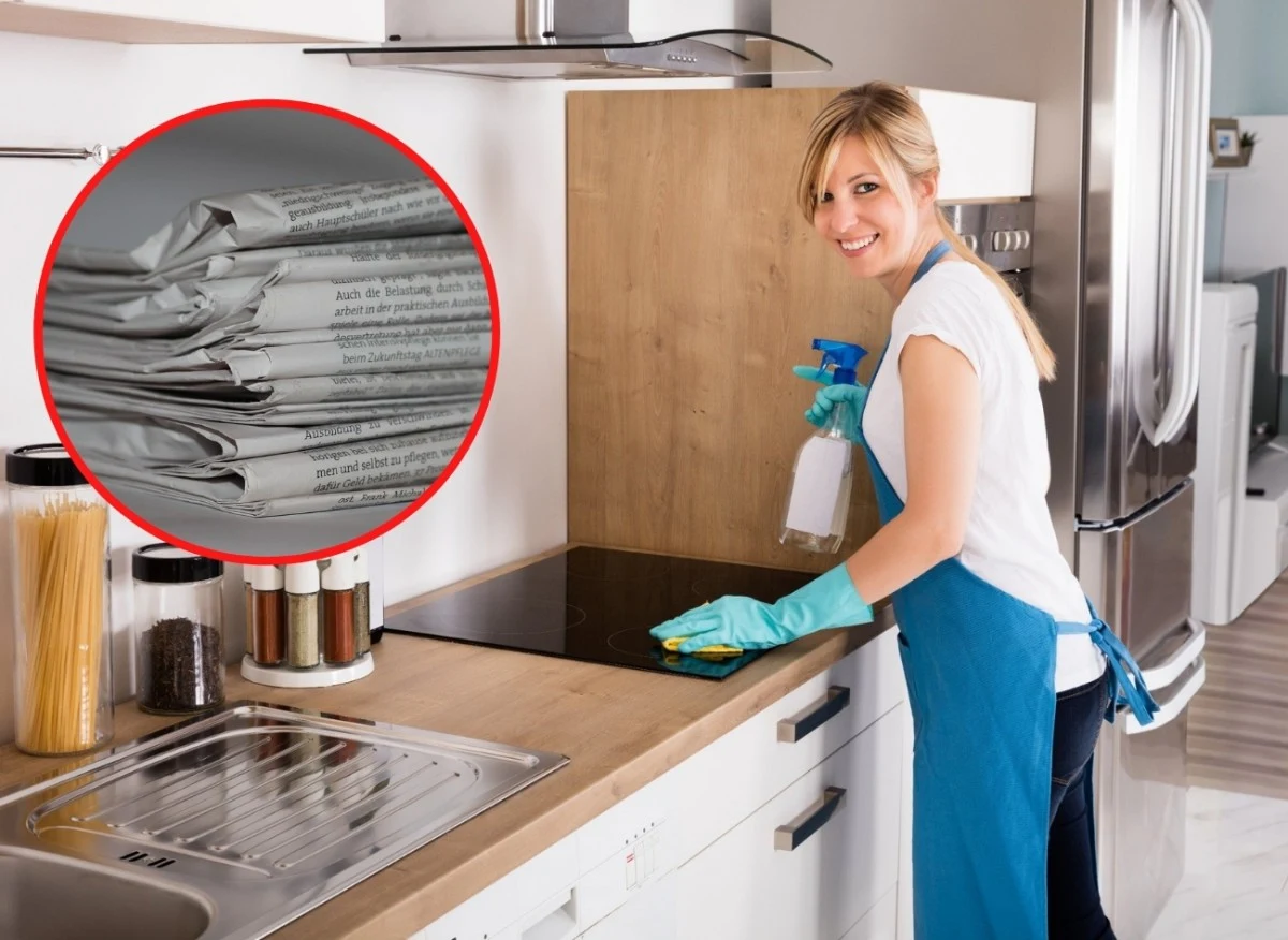 Gazety położone na meblach kuchennych będą wsiąkać tłuszcz