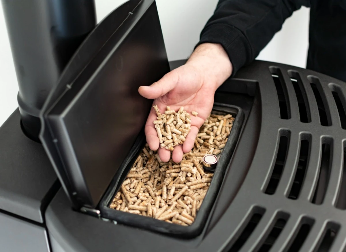 Kominki i kozy na pellet są bardzo łatwe w użyciu