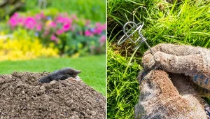 Choć kret jest mięsożercą, w wyniku jego działalności może dochodzić do uszkodzenia systemów korzeniowych roślin.