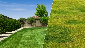 Żółtych plam i suchych placków na ogrodowym trawniku nie zawsze udaje się uniknąć.