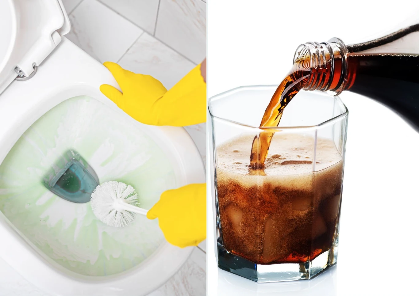 Bardzo znanym sposobem na kamień w toalecie jest wlanie do muszli napoju gazowanego