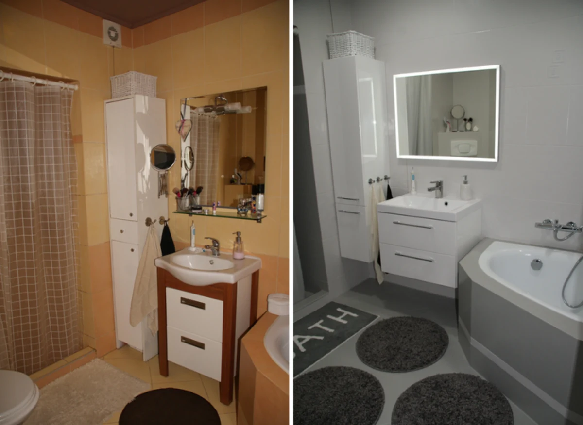 Metamorfoza łazienki tanim kosztem