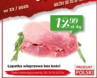 Łopatka bez kości Data