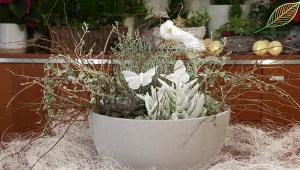 Kraina lodu - świąteczny stroik zainspirowany bielą, śniegiem i lodem