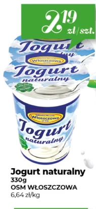 Jogurt naturalny OSM Włoszczowa