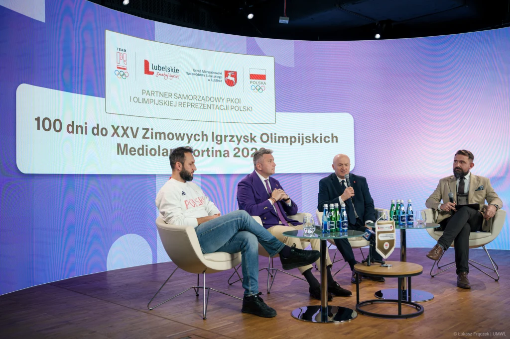 Konferencja prasowa ws. promocji XV Zimowych Igrzysk Olimpijskich w Mediolan-Cortina 2026