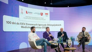 Konferencja prasowa ws. promocji XV Zimowych Igrzysk Olimpijskich w Mediolan-Cortina 2026