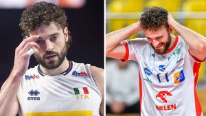 Kamil Rychlicki w reprezentacji Włoch (L) i ZAKSIE Kędzierzyn-Koźle (P)