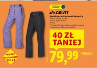 Spodnie narciarskie Crivit