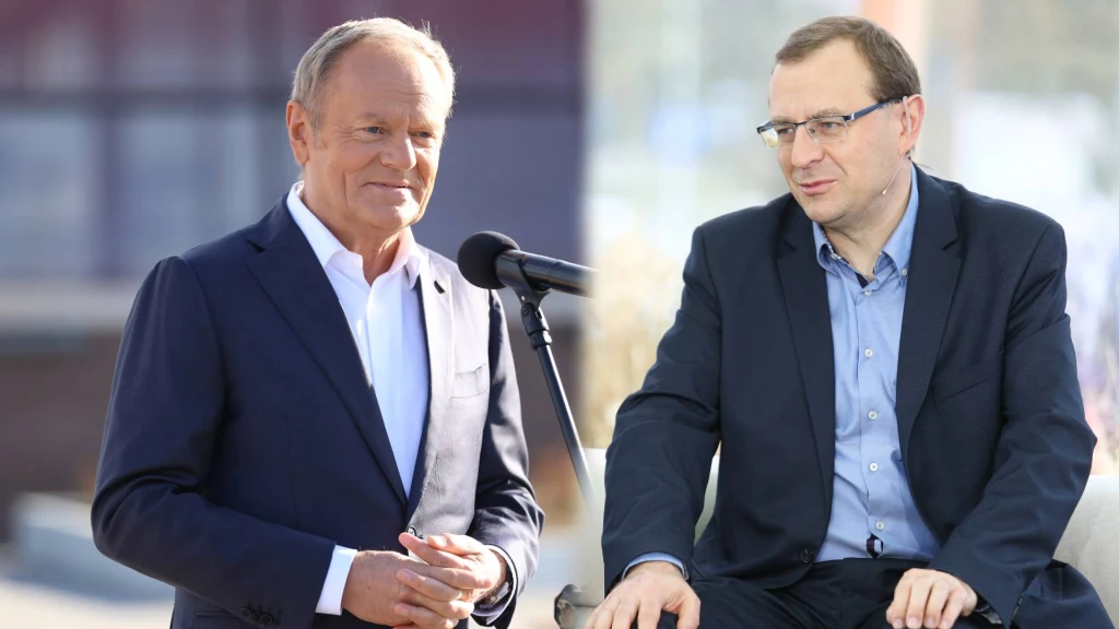 Donald Tusk oraz Antoni Dudek