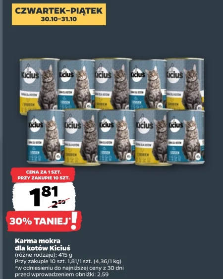 Mokra karma dla kota Kiciuś