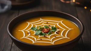 Kremowa zupa z dyni. Jesienny klasyk w halloweenowym wydaniu