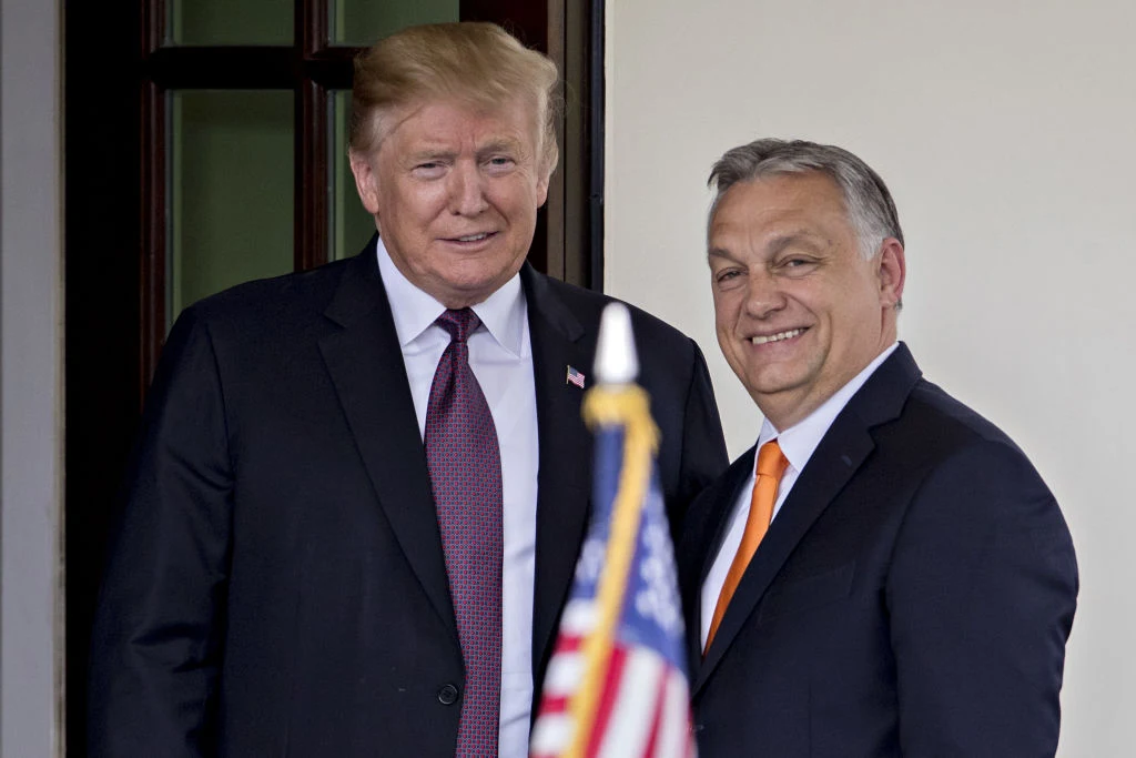 Prezydent USA Donald Trump oraz premier Węgier Viktor Orban