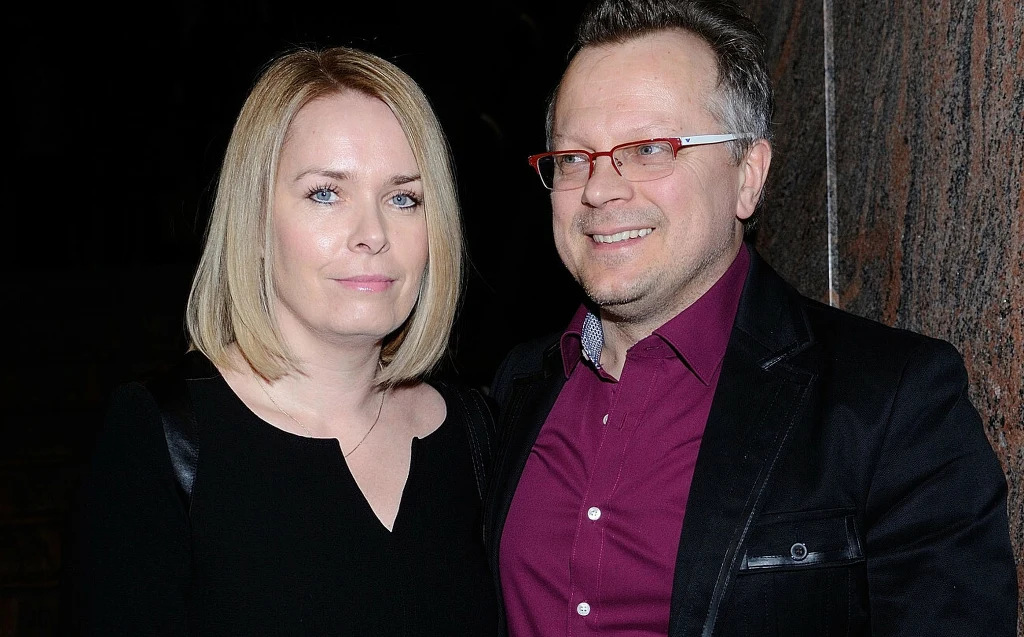 Piotr Szwedes z żoną Anną