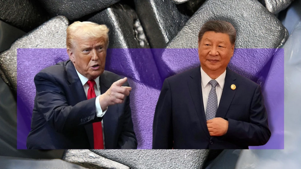 Prezydent USA Donald Trump oraz prezydent Chin Xi Jinping
