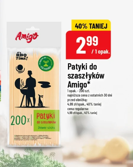Patyki do szaszłyków Amigo