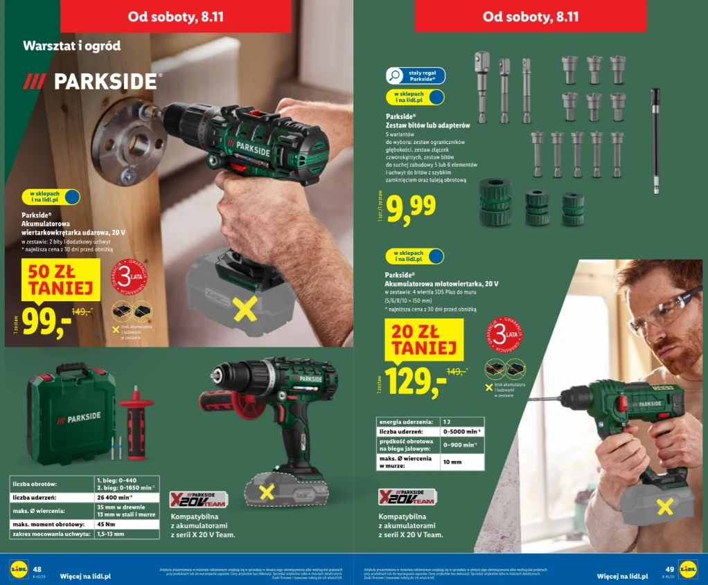 Sprzęty z nowej oferty Lidla, dostępne od 8 listopada w sklepach i online