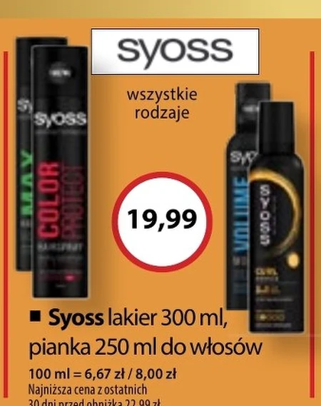 Lakier do włosów Syoss