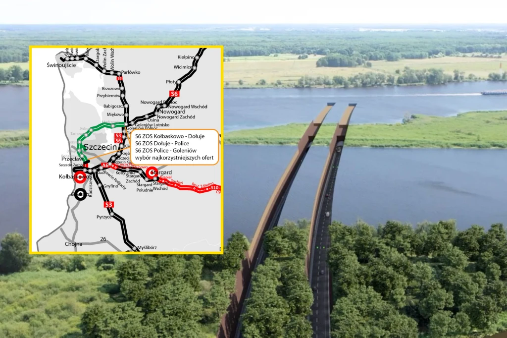 GDDKiA wyłoniła wykonawców trzech odcinków Zachodniej Obwodnicy Szczecina.