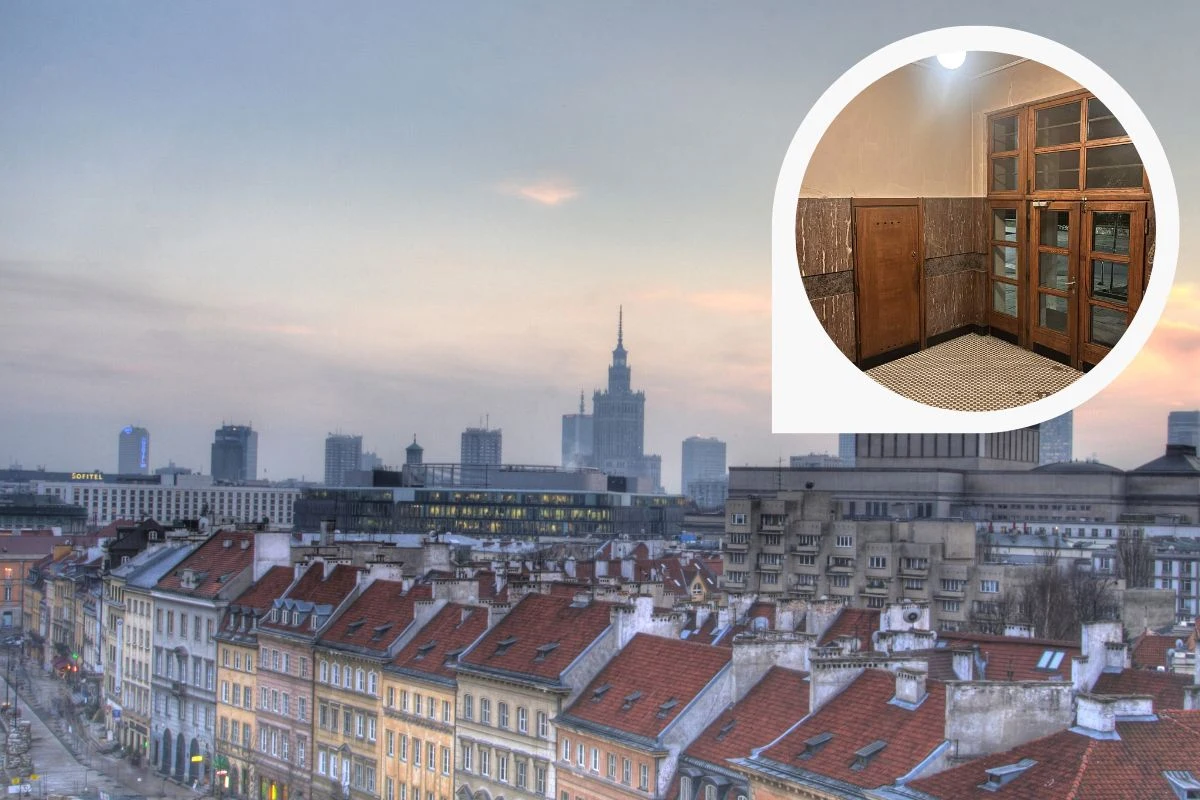 Gorseciki szczególnie dobrze przyjęły się w polskiej architekturze Panorama Warszawy z charakterystycznym Pałacem Kultury i Nauki na tle miejskiej zabudowy, w prawym górnym rogu wyodrębnione zbliżenie na wejście do kamienicy z drewnianymi drzwiami i korytarzem.