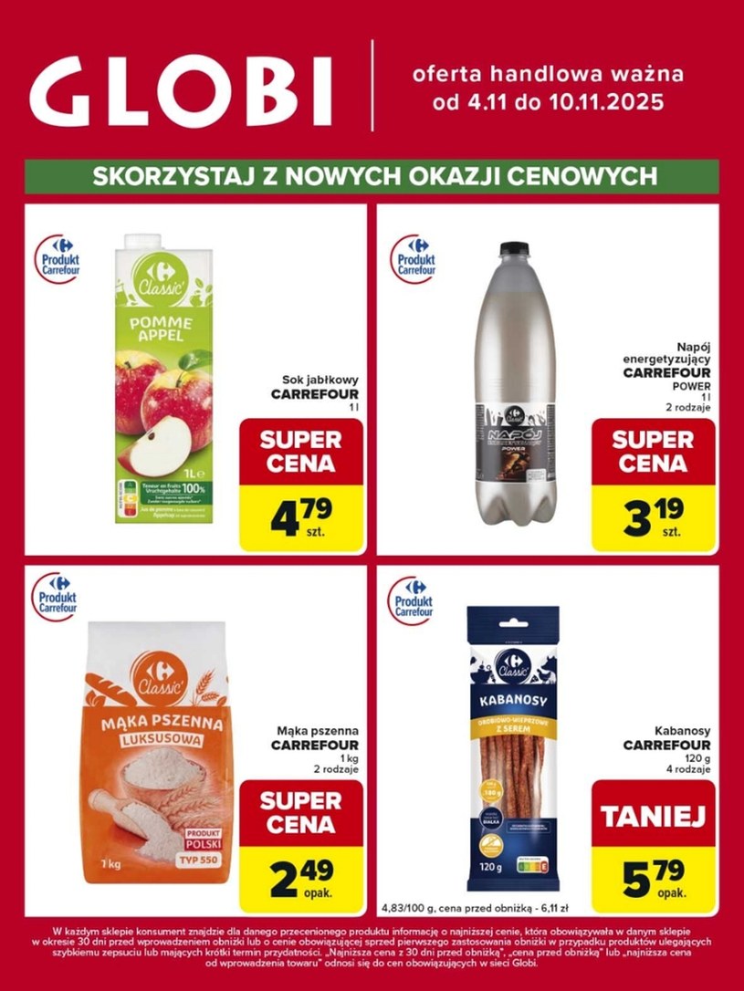 Gazetka promocyjna Globi - ważna od 04. 11. 2025 do 10. 11. 2025