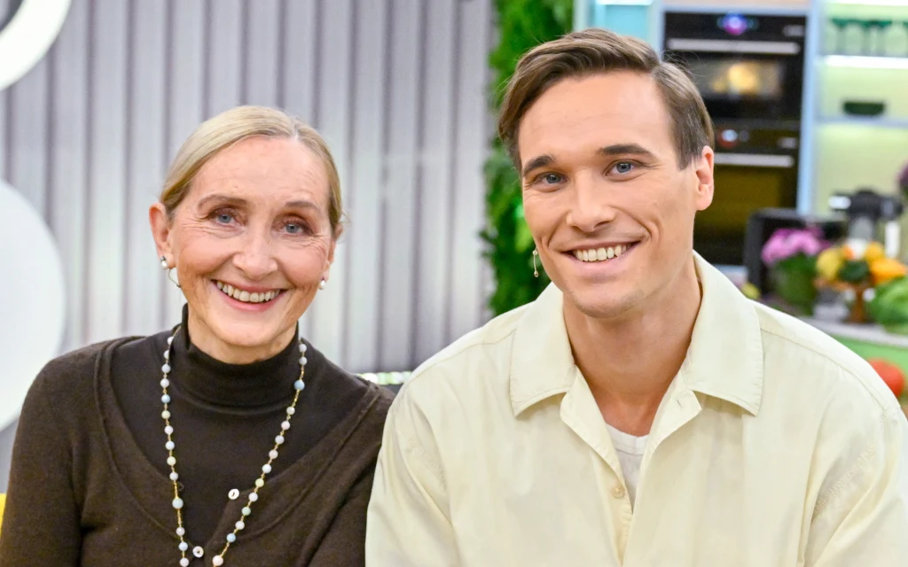 W studio "halo tu polsat" Mayrycy Popiel pojawił się ze swoją mamą, Lidią Bogaczówną