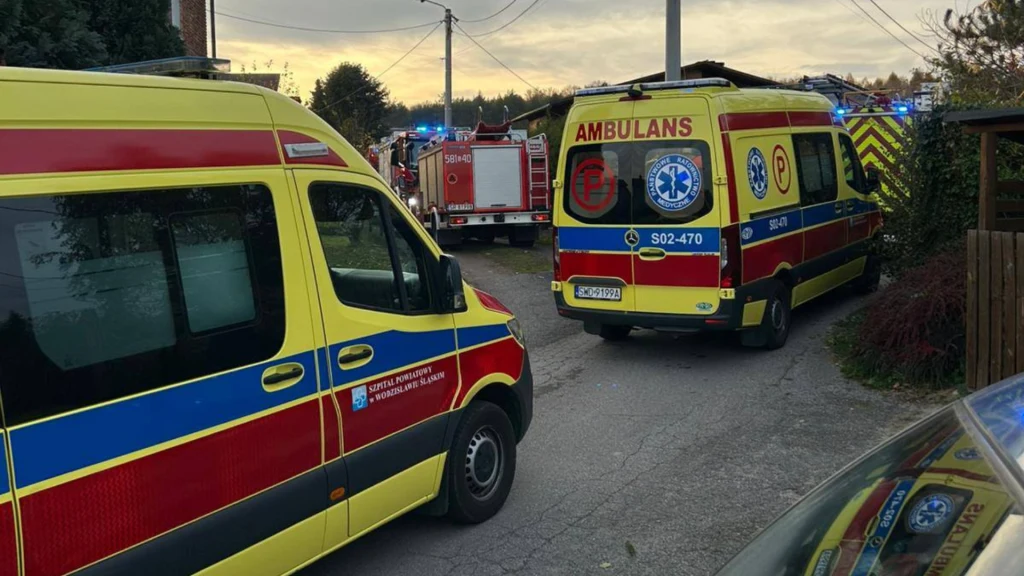 Pięcioosobowa rodzina zatruła się tlenkiem węgla w Zwonowicach