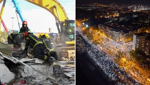 Tłumy na ulicach Nowego Sadu. Żałoba naznaczona manifestacjami