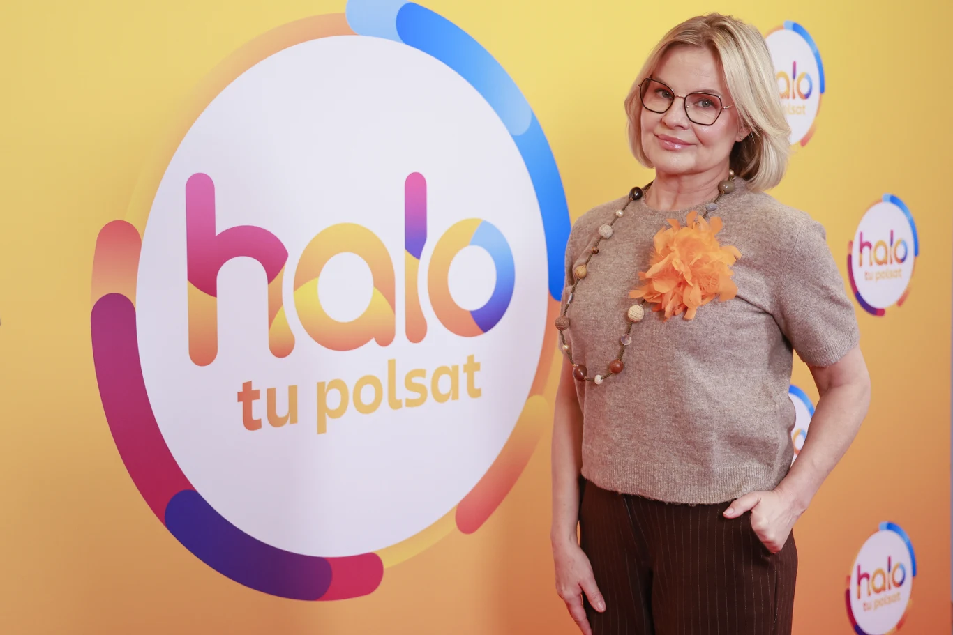 Dorota Kipiel w studiu "halo tu polsat"