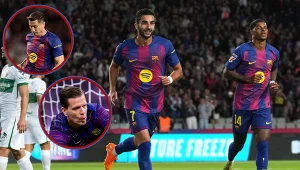 Szczęsny skapitulował, Lewandowski wrócił. Trudny mecz Barcelony z Elche