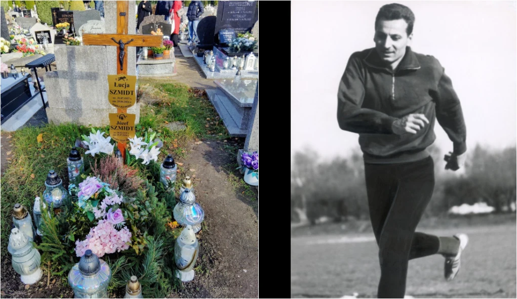 Józef Schmidt nie żyje od ponad roku, byy działacz lekkoatletyczny pokazał jego grób