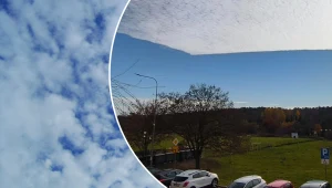 Dziwna chmura nad Polską. Jak od linijki. "Błąd w Matrixie"