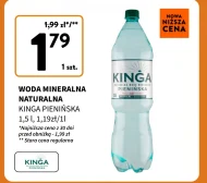 Woda mineralna Kinga Pienińska
