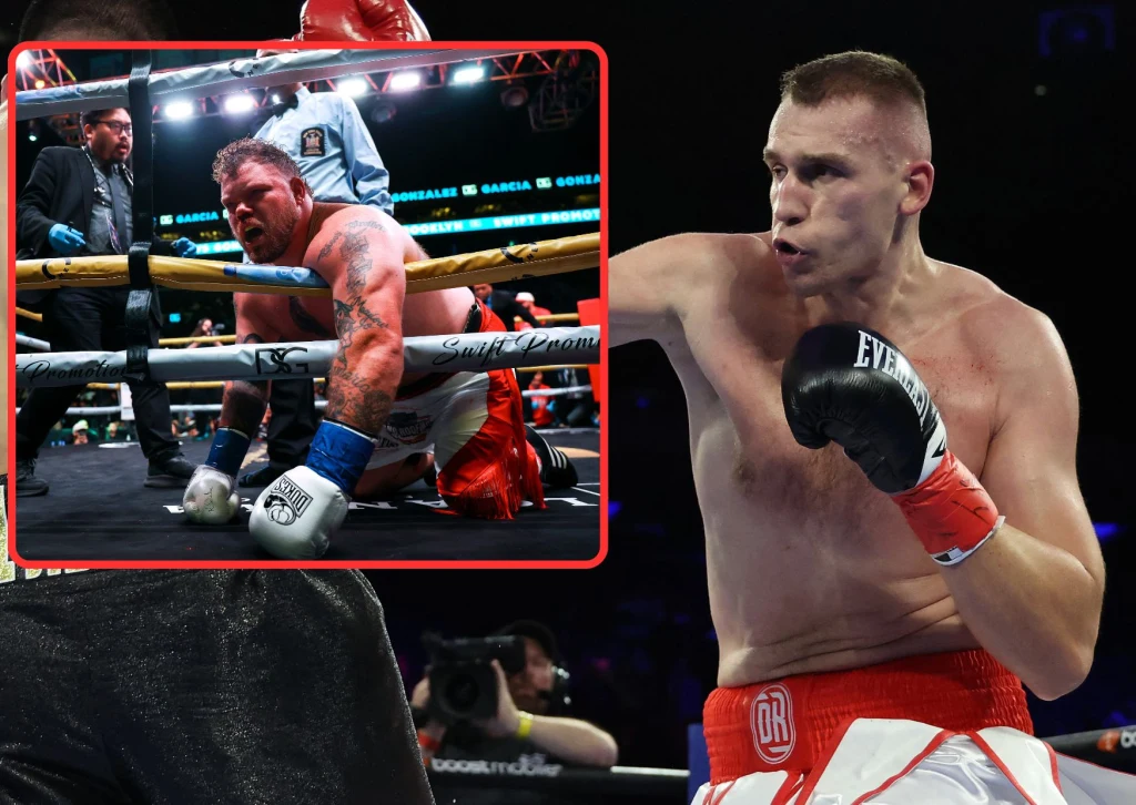 Damian Knyba (z prawej) w ostatniej walce rzucił na deski Joeya Dawejkę. Jeśli zmierzy się z Agitem Kabayelem, poprzeczka pójdzie w górę o kilka pięter Damian Knyba (z prawej) w ostatniej walce rzucił na deski Joeya Dawejkę. Jeśli zmierzy się z Agitem Kabayelem, poprzeczka pójdzie w górę o kilka pięter