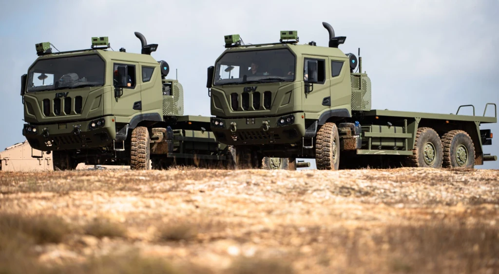 Autonomiczny (opcjonalnie załogowy) konwój wojskowy. Pierwszy taki w Europie