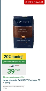 Kawa ziarnista Davidoff