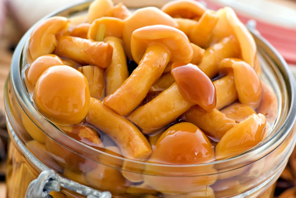 Marynowane opieńki sprawdzą się idealnie jako przekąska w sezonie zimowym Marynowane opieńki sprawdzą się idealnie jako przekąska w sezonie zimowym